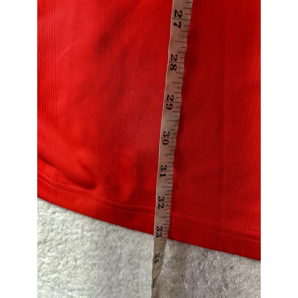 NEW Adidas JW5881 Mens Size 2XL Red 3 Stripe Jacquard Soccer Jersey Shirt (E3)